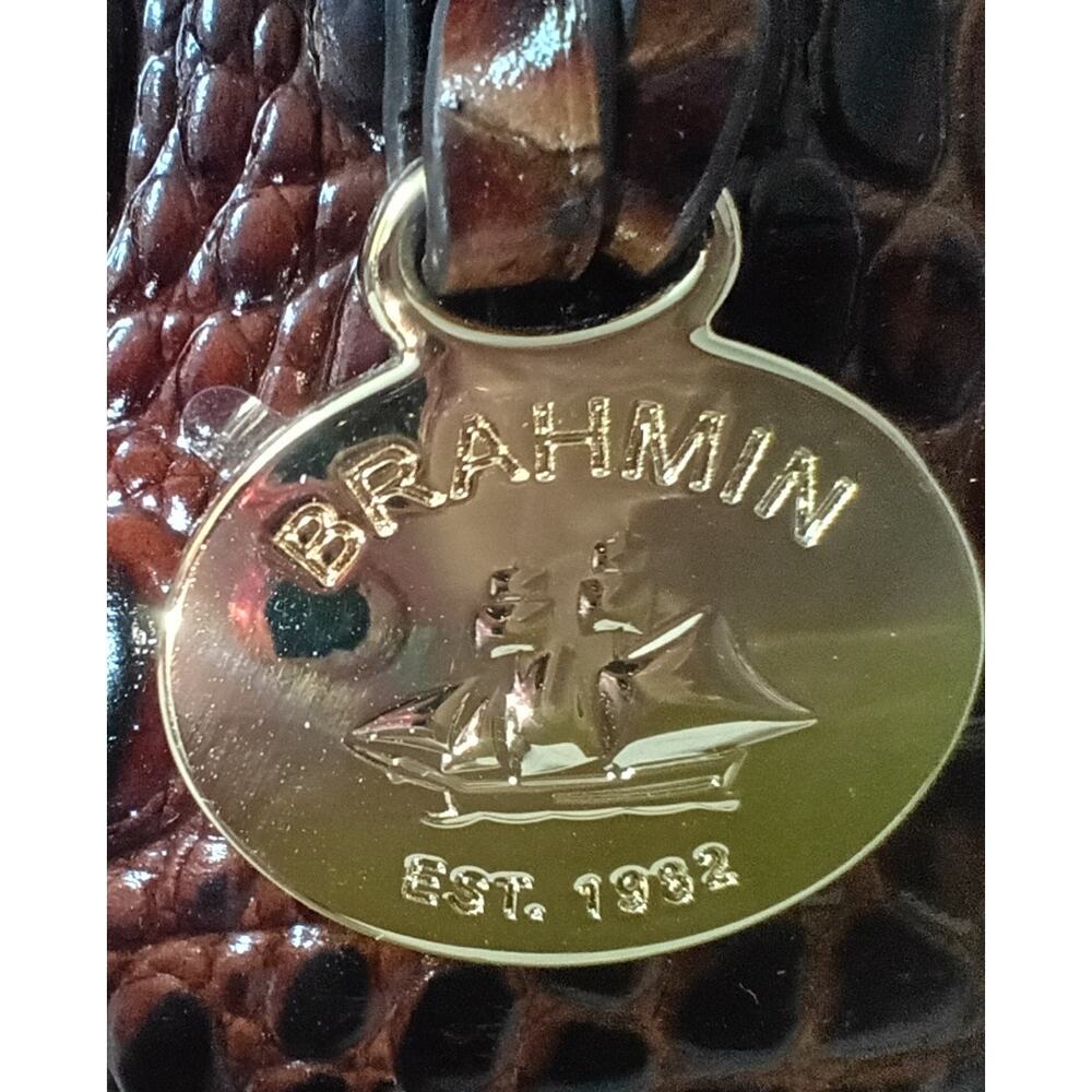 BRAHMIN Large Duxbury Pecan Melbourne Satchel - NWOT - Picture 4 of 7